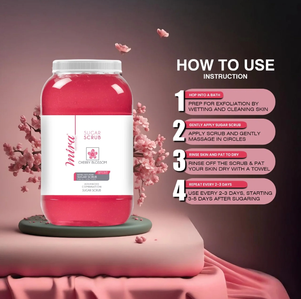 Foot & Body Sugar Scrub Cherry Blossom 5Kg Mira - Image 2